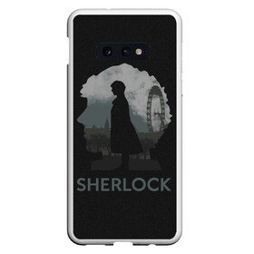 Чехол для Samsung S10E с принтом Sherlock World в Санкт-Петербурге, Силикон | Область печати: задняя сторона чехла, без боковых панелей | Тематика изображения на принте: doctor | holmes | холмс | шерлок