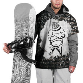 Накидка на куртку 3D с принтом Охранник бульдог Style в Санкт-Петербурге, 100% полиэстер |  | Тематика изображения на принте: бульдог | качок | крутой | охрана | собака