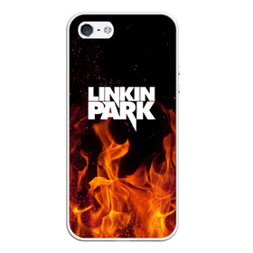 Чехол для iPhone 5/5S матовый с принтом Linkin park в Санкт-Петербурге, Силикон | Область печати: задняя сторона чехла, без боковых панелей | rok | линкин | музыка | парк | рок