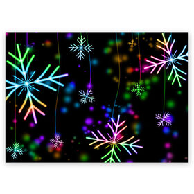 Поздравительная открытка с принтом Новогодняя ночь в Санкт-Петербурге, 100% бумага | плотность бумаги 280 г/м2, матовая, на обратной стороне линовка и место для марки
 | happy new year | конфетти | снежинки