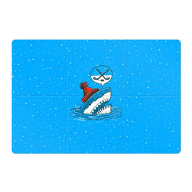 Магнитный плакат 3Х2 с принтом Акула хоккейный фанат в Санкт-Петербурге, Полимерный материал с магнитным слоем | 6 деталей размером 9*9 см | fan | fish | hochey | ocean | predator | sea | shark | water | акула | вода | игра | лед | море | океан | рыба | фанат | хищник | хоккей | шайба