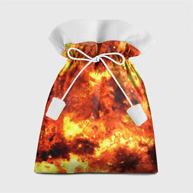 Подарочный 3D мешок с принтом Взрывной гранж в Санкт-Петербурге, 100% полиэстер | Размер: 29*39 см | Тематика изображения на принте: взрыв | гранж | огонь | пламя | эксклюзив