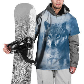 Накидка на куртку 3D с принтом Волк в Санкт-Петербурге, 100% полиэстер |  | волк | животные | зверь | собака | хищник