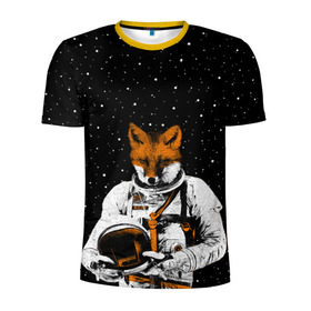Мужская футболка 3D спортивная с принтом Лис космонавт в Санкт-Петербурге, 100% полиэстер с улучшенными характеристиками | приталенный силуэт, круглая горловина, широкие плечи, сужается к линии бедра | animal | astronaut | beast | cosmonaut | cosmos | fox | galaxy | hipster | moon | night | planet | space | star | universe | вселенная | галактика | животное | звезды | зверь | космос | лис | луна | пла