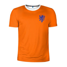 Мужская футболка 3D спортивная с принтом Сборная Голландии в Санкт-Петербурге, 100% полиэстер с улучшенными характеристиками | приталенный силуэт, круглая горловина, широкие плечи, сужается к линии бедра | Тематика изображения на принте: holland | голландия | нидерланды