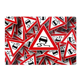 Магнитный плакат 3Х2 с принтом Дорожный знак 1 в Санкт-Петербурге, Полимерный материал с магнитным слоем | 6 деталей размером 9*9 см | автомобиль | гонки | дорога | драйв | знак | пдд | скорость