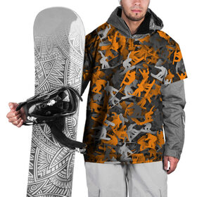 Накидка на куртку 3D с принтом Сноубординг в Санкт-Петербурге, 100% полиэстер |  | Тематика изображения на принте: 