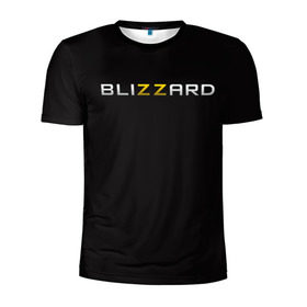 Мужская футболка 3D спортивная с принтом Blizzard не такой в Санкт-Петербурге, 100% полиэстер с улучшенными характеристиками | приталенный силуэт, круглая горловина, широкие плечи, сужается к линии бедра | 