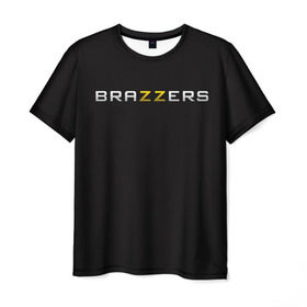 Мужская футболка 3D с принтом Brazzers в Санкт-Петербурге, 100% полиэфир | прямой крой, круглый вырез горловины, длина до линии бедер | 