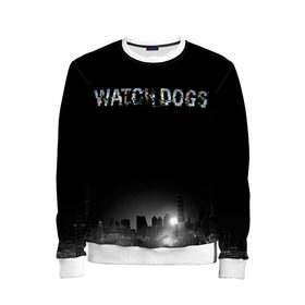 Детский свитшот 3D с принтом Watch Dogs 2 в Санкт-Петербурге, 100% полиэстер | свободная посадка, прямой крой, мягкая тканевая резинка на рукавах и понизу свитшота | dogs | ubisoft | watch | watchdogs | псы | сторожевые | хакер