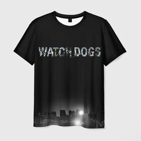 Мужская футболка 3D с принтом Watch Dogs 2 в Санкт-Петербурге, 100% полиэфир | прямой крой, круглый вырез горловины, длина до линии бедер | dogs | ubisoft | watch | watchdogs | псы | сторожевые | хакер
