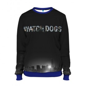 Женский свитшот 3D с принтом Watch Dogs 2 в Санкт-Петербурге, 100% полиэстер с мягким внутренним слоем | круглый вырез горловины, мягкая резинка на манжетах и поясе, свободная посадка по фигуре | dogs | ubisoft | watch | watchdogs | псы | сторожевые | хакер