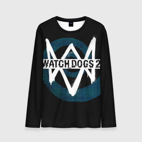 Мужской лонгслив 3D с принтом Watch Dogs 2 в Санкт-Петербурге, 100% полиэстер | длинные рукава, круглый вырез горловины, полуприлегающий силуэт | dogs | ubisoft | watch | watchdogs | псы | сторожевые | хакер