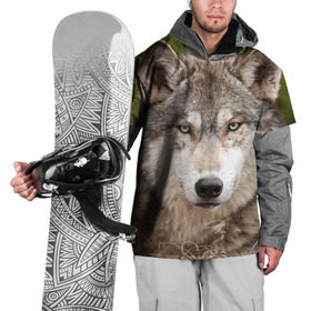 Накидка на куртку 3D с принтом Волк в Санкт-Петербурге, 100% полиэстер |  | animal | eyes | forest | predator | wild | wolf | взгляд | волк | дикий | животное | зверь | лес | хищник