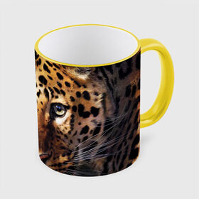 Кружка 3D с принтом Леопард в Санкт-Петербурге, керамика | ёмкость 330 мл | Тематика изображения на принте: animal | leopard | look | predator | spotted | wild | взгляд | дикий | животное | леопард | пятнистый | хищник