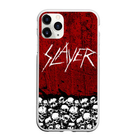 Чехол для iPhone 11 Pro матовый с принтом Slayer Red в Санкт-Петербурге, Силикон |  | metal | rock | метал | рок | слэйер | трэш | череп