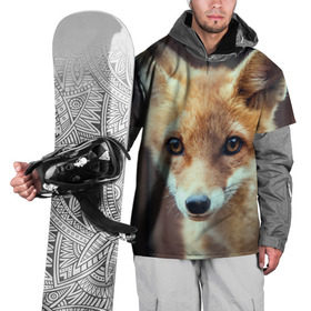 Накидка на куртку 3D с принтом Лиса в Санкт-Петербурге, 100% полиэстер |  | animal | baby | fox | look | predator | red | sly | wild | взгляд | дикая | животное | лиса | малыш | рыжая | хитрая | хищник