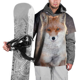 Накидка на куртку 3D с принтом Лиса в Санкт-Петербурге, 100% полиэстер |  | animal | baby | fox | predator | red | sly | snow | view | wild | winter | взгляд | дикая | животное | зима | лиса | малыш | рыжая | снег | хитрая | хищник