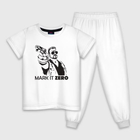 Детская пижама хлопок с принтом Walter Sobchak в Санкт-Петербурге, 100% хлопок |  брюки и футболка прямого кроя, без карманов, на брюках мягкая резинка на поясе и по низу штанин
 | the big lebowski | walter sobchak | большой лебовски