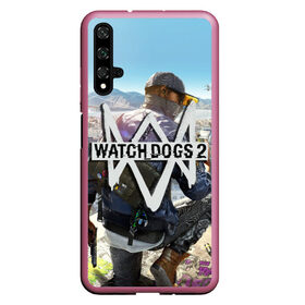 Чехол для Honor 20 с принтом Watch Dogs 2 в Санкт-Петербурге, Силикон | Область печати: задняя сторона чехла, без боковых панелей | watchdogs