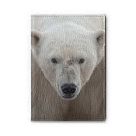 Обложка для автодокументов с принтом Белый медведь в Санкт-Петербурге, натуральная кожа |  размер 19,9*13 см; внутри 4 больших “конверта” для документов и один маленький отдел — туда идеально встанут права | animal | bear | eyes | head | north | polar | predator | white | wild | белый | взгляд | голова | дикий | животное | медведь | полярный | север | хищник