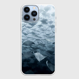 Чехол для iPhone 13 Pro Max с принтом Электрические скаты в Санкт-Петербурге,  |  | depth | fish | lot | ocean | power | rays | school | sea | water | вода | глубина | косяк | много | море | океан | рыбы | скаты | электрические