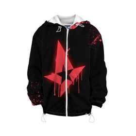 Детская куртка 3D с принтом cs:go - Astralis (Black collection) в Санкт-Петербурге, 100% полиэстер | застежка — молния, подол и капюшон оформлены резинкой с фиксаторами, по бокам — два кармана без застежек, один потайной карман на груди, плотность верхнего слоя — 90 г/м2; плотность флисового подклада — 260 г/м2 | 0x000000123 | astralis | cs | csgo | астралис | кс | ксго