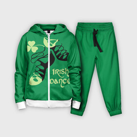 Детский костюм 3D с принтом Ireland, Irish dance в Санкт-Петербурге,  |  | background | black | clover | dance | green | ireland | irish | petal | soft shoes | зеленый | ирландия | ирландский | клевер | лепесток | мягкая | обувь | танец | фон | черная