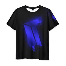 Мужская футболка 3D с принтом cs:go - Titan (Black collection) в Санкт-Петербурге, 100% полиэфир | прямой крой, круглый вырез горловины, длина до линии бедер | 0x000000123 | cs | csgo | titan | кс | ксго | титан