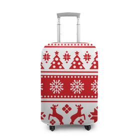 Чехол для чемодана 3D с принтом Праздник к нам приходит в Санкт-Петербурге, 86% полиэфир, 14% спандекс | двустороннее нанесение принта, прорези для ручек и колес | 2017 | год | зима | новинки | новый | петух | популярное | праздник | символ | снег