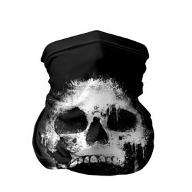 Бандана-труба 3D с принтом Evil Skull в Санкт-Петербурге, 100% полиэстер, ткань с особыми свойствами — Activecool | плотность 150‒180 г/м2; хорошо тянется, но сохраняет форму | bone | dark | death | evil | hipster | skelet | skull | кости | скелет | темнота | хипстер | череп