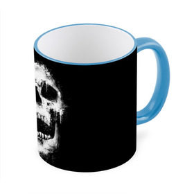 Кружка 3D с принтом Evil Skull в Санкт-Петербурге, керамика | ёмкость 330 мл | Тематика изображения на принте: bone | dark | death | evil | hipster | skelet | skull | кости | скелет | темнота | хипстер | череп