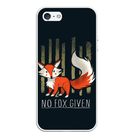 Чехол для iPhone 5/5S матовый с принтом No Fox Given в Санкт-Петербурге, Силикон | Область печати: задняя сторона чехла, без боковых панелей | animal | beast | fox | heart | love | orange | животное | зверь | лис | лиса | личиска | любовь | рыжая | сердце