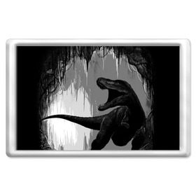 Магнит 45*70 с принтом Пещера динозавра в Санкт-Петербурге, Пластик | Размер: 78*52 мм; Размер печати: 70*45 | animal | beast | dino | rage | roar | динозавр | животное | зверь | земля | пещера | рык | эра | ярость