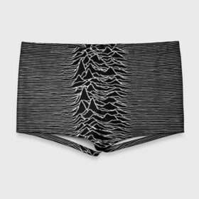 Мужские купальные плавки 3D с принтом Joy Division. Unknown Pleasures в Санкт-Петербурге, Полиэстер 85%, Спандекс 15% |  | Тематика изображения на принте: joy division | альбом | волны | горы | линии | обложка | панк | рок