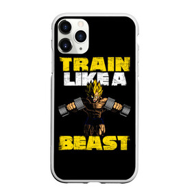 Чехол для iPhone 11 Pro Max матовый с принтом Train Like a Beast в Санкт-Петербурге, Силикон |  | Тематика изображения на принте: dragon ball | strong | workout | воркаут | драгон бол