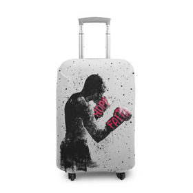 Чехол для чемодана 3D с принтом Hope Faith в Санкт-Петербурге, 86% полиэфир, 14% спандекс | двустороннее нанесение принта, прорези для ручек и колес | boxing | combat | fight | fighter | kickboxing | muay thai | wrestling | боец | бой | бокс | боксер | драка | кикбоксинг | май тай