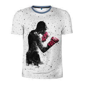 Мужская футболка 3D спортивная с принтом Hope Faith в Санкт-Петербурге, 100% полиэстер с улучшенными характеристиками | приталенный силуэт, круглая горловина, широкие плечи, сужается к линии бедра | boxing | combat | fight | fighter | kickboxing | muay thai | wrestling | боец | бой | бокс | боксер | драка | кикбоксинг | май тай