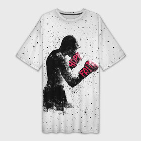 Платье-футболка 3D с принтом Hope Faith в Санкт-Петербурге,  |  | boxing | combat | fight | fighter | kickboxing | muay thai | wrestling | боец | бой | бокс | боксер | драка | кикбоксинг | май тай