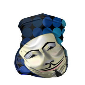 Бандана-труба 3D с принтом Анонимус в Санкт-Петербурге, 100% полиэстер, ткань с особыми свойствами — Activecool | плотность 150‒180 г/м2; хорошо тянется, но сохраняет форму | anonymous | www | интернет | маска | свобода | хакер