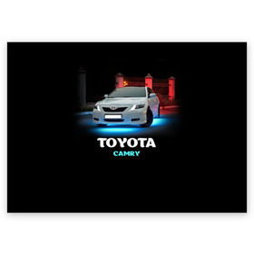 Поздравительная открытка с принтом Toyota Camry в Санкт-Петербурге, 100% бумага | плотность бумаги 280 г/м2, матовая, на обратной стороне линовка и место для марки
 | camry | toyota | авто. автомобиль | камри | машина | тачка | тойота