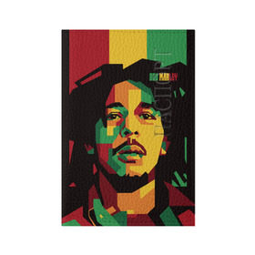 Обложка для паспорта матовая кожа с принтом Ямайка, Боб Марли в Санкт-Петербурге, натуральная матовая кожа | размер 19,3 х 13,7 см; прозрачные пластиковые крепления | Тематика изображения на принте: bob marley | reggae | регги