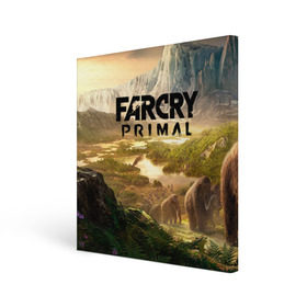 Холст квадратный с принтом Far Cry Primal 8 в Санкт-Петербурге, 100% ПВХ |  | far cry | far cry primal | компьютерные игры | первобытные | фар край праймал | фаркрай