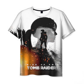 Мужская футболка 3D с принтом Rise of the Tomb Raider 1 в Санкт-Петербурге, 100% полиэфир | прямой крой, круглый вырез горловины, длина до линии бедер | Тематика изображения на принте: rise of the tomb raider | tomb raider | восхождение расхитительницы гробниц | расхитительница гробниц