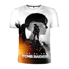 Мужская футболка 3D спортивная с принтом Rise of the Tomb Raider 1 в Санкт-Петербурге, 100% полиэстер с улучшенными характеристиками | приталенный силуэт, круглая горловина, широкие плечи, сужается к линии бедра | rise of the tomb raider | tomb raider | восхождение расхитительницы гробниц | расхитительница гробниц