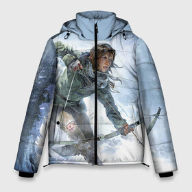 Мужская зимняя куртка 3D с принтом Rise of the Tomb Raider 3 в Санкт-Петербурге, верх — 100% полиэстер; подкладка — 100% полиэстер; утеплитель — 100% полиэстер | длина ниже бедра, свободный силуэт Оверсайз. Есть воротник-стойка, отстегивающийся капюшон и ветрозащитная планка. 

Боковые карманы с листочкой на кнопках и внутренний карман на молнии. | rise of the tomb raider | tomb raider | восхождение расхитительницы гробниц | расхитительница гробниц