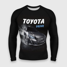 Мужской рашгард 3D с принтом Toyota Drive в Санкт-Петербурге,  |  | Тематика изображения на принте: crown | toyota | авто | автомобиль | краун | машина | тачка | тойота