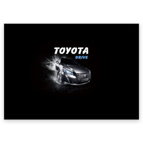 Поздравительная открытка с принтом Toyota Drive в Санкт-Петербурге, 100% бумага | плотность бумаги 280 г/м2, матовая, на обратной стороне линовка и место для марки
 | crown | toyota | авто | автомобиль | краун | машина | тачка | тойота