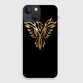 Чехол для iPhone 13 mini с принтом Gold Phoenix в Санкт-Петербурге,  |  | злато | золото | клюв | крылья | металл | орёл | птица | феникс