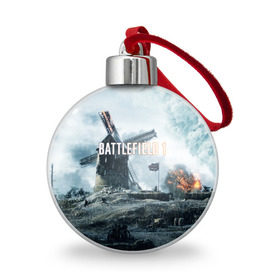 Ёлочный шар с принтом Battlefield 1 в Санкт-Петербурге, Пластик | Диаметр: 77 мм | Тематика изображения на принте: батла | батлфилд